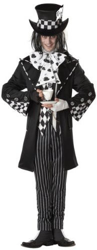 California-Kostüme 194495 dunkel Mad Hatter Kostüm – Schwarz – XL
