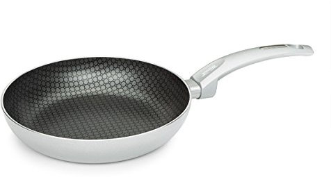 MENAX GENNY INDUCCIÓN - Sartén de Aluminio de 3mm con 5 Capas de Antiadherente Ecológico Especial Nido de Abeja (26 cm)