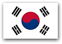 Aufkleber/Sticker Südkorea Flagge Republik Südkorea Ostasien Korea 11x7cm A2986