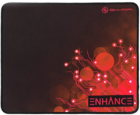 ENHANCE Grand Tapis de Souris XL Gaming, Mat Base Anti-Dérapante - Tapis De Souris Gamer Pas Cher - Parfait pour Les Gamers et Joueurs Professionnels - Rouge