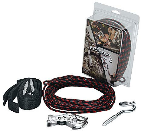 HARKEN - Bike Overhead Garage Storage Hoist, Self-Leveling, Safe Anti-Drop System, Easy One-Person Operation, Smart Garage Organization