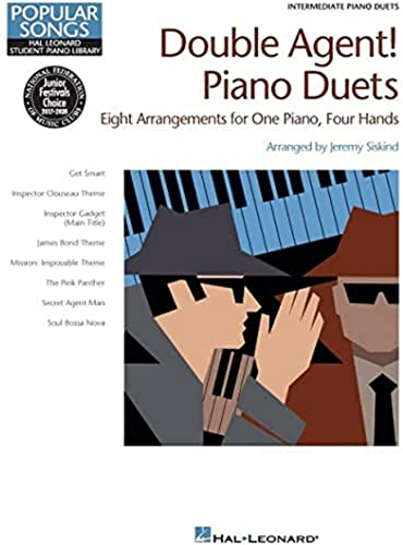 Double Agent! Piano Duets: Hal Leonard Student Piano Library: Noten für Klavier (Popular Songs, Hal Leonard Student Piano Library): Eight Arrangements ... Piano, Four Hands, Intermediate Piano Duets