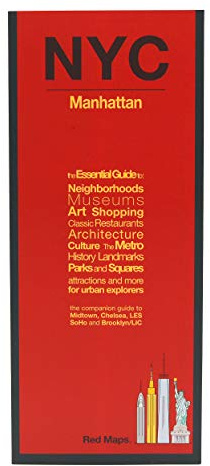 Red Maps NEW YORK CITY - MANHATTAN Street Map and City Guide