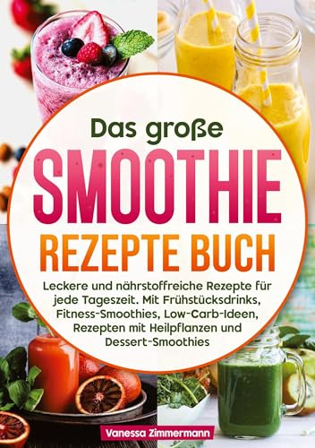 Das große Smoothie Rezepte Buch: Leckere und nährstoffreiche Rezepte für jede Tageszeit. Mit Frühstücksdrinks, Fitness-Smoothies, Low-Carb-Ideen, Rezepten mit Heilpflanzen und Dessert-Smoothies