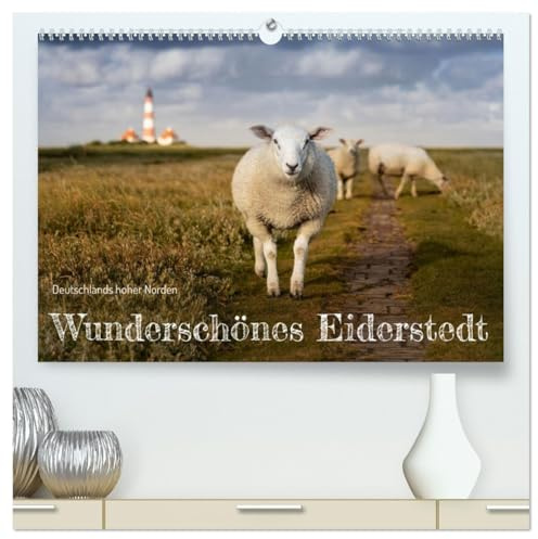 Wunderschönes Eiderstedt (hochwertiger Premium Wandkalender 2026 DIN A2 quer), Kunstdruck in Hochglanz: Deutschlands hoher Norden zeigt zu jeder ... und mit bezauberndem Licht. (CALVENDO Natur)