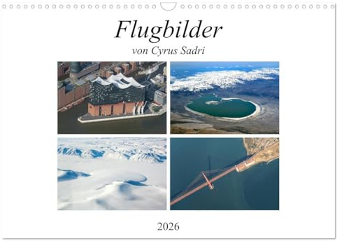 Flugbilder 2026 (Wandkalender 2026 DIN A3 quer), CALVENDO Monatskalender: Motive aus dem Cockpit eines Airliners (CALVENDO Orte)