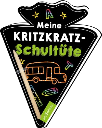Meine Kritzkratz-Schultüte: Kreativer Kratzelspaß mit Malideen und Holzstift für Kinder ab 5 Jahren