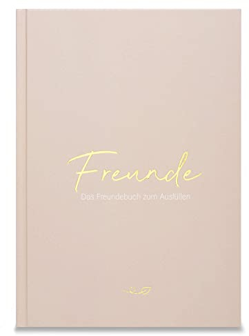 Freunde - Das Freundebuch zum Ausfüllen (warmgrau)