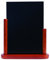 SECURIT - Tischtafel - Doppelseitige Menükartentafel - Buchenholzausführung, lackiert - Für Cafés, Bars, Restaurants - 21 x 30 cm - Mahagonibraun