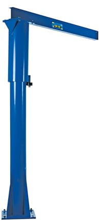 Vestil JIB-FM-10 Steel Floor Mounted Jib 80 in. I-Beam 1000 Lb. Capacity Blue