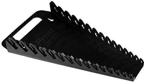 Ernst Manufacturing 5089 Wrench Gripper - Ergonomic Design, Holds 1/4 to 1 1/8 and 6 to 20 mm Wrenches, Portable 15 Tool Capacity, Black