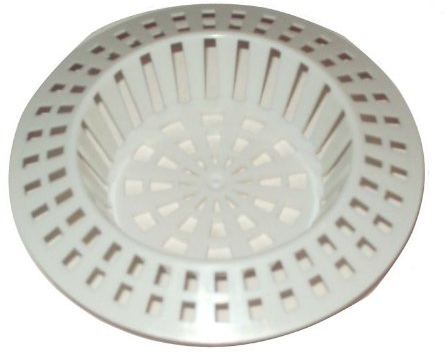 My Bargains Online Shop 2 X White Plastic Sink Strainer Filter Size Small Or Large (Large)