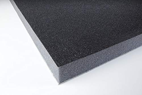 Akustikschaumstoff Schallschutz PU skin 32 selbstklebend mit Schwermatte Schwarz 100 x 50 x 3,2 cm 0,5m2 - Absorber - Schallschutz