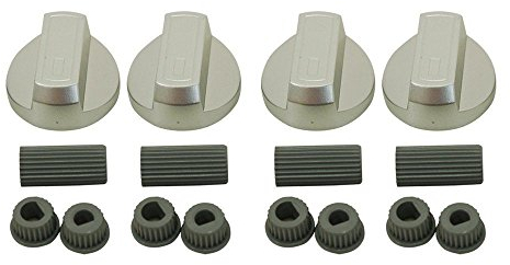 KGASUPPLIES Siemens Universal Silver Control Knobs for Ovens, Cookers and Hobs (Pack of 4)
