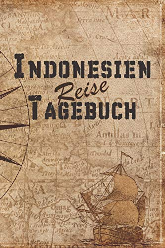 Indonesien Reise Tagebuch: 6x9 Reise Journal I Notizbuch mit Checklisten zum Ausfüllen I Perfektes Geschenk für den Trip nach Indonesien für jeden Reisenden