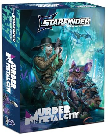 Starfinder Murder in Metal City Deluxe Adventure | Six-Player Introductory Adventure for Starfinder Second Edition