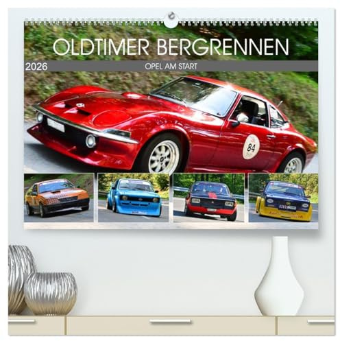 OLDTIMER BERGRENNEN - OPEL AM START (hochwertiger Premium Wandkalender 2026 DIN A2 quer), Kunstdruck in Hochglanz: Opel-Oldtimer am Berg - ganz vorne mit dabei (CALVENDO Mobilitaet)