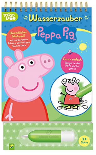 Peppa Pig Wasserzauber - einfach mit Wasser malen: Malbuch mit Wassertankstift für Kinder ab 3 Jahren