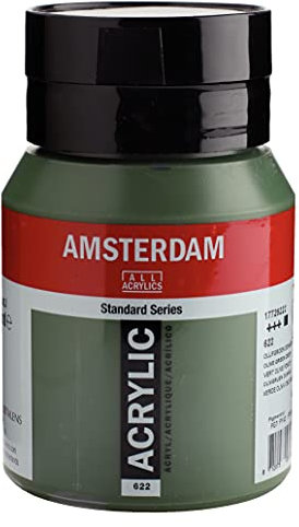 Amsterdam Standard Series Acrylfarbe Flasche 500 ml Olivgrün Dunkel 622 (17726222)