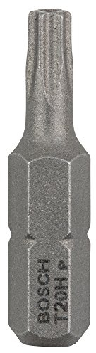 Bosch Professional Bit Extra-Hart für Security-Torx-Schrauben (T20H, 2 Stück), 2608522011