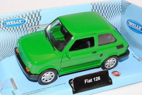 Fiat 126 Grün 1972-2000 Polski Fiat ca 1/43 1/36-1/46 Welly Modell Auto