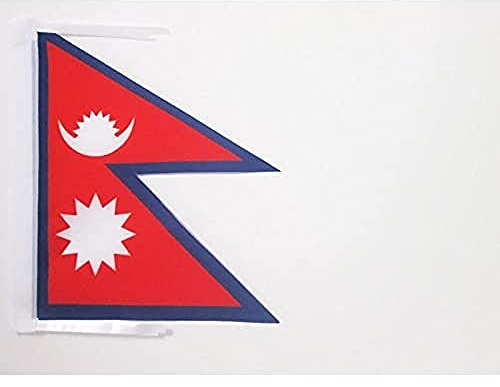 AZ FLAG - Flagge Nepal - 45x30 cm Mit Kordel - Nepalesische Fahne 30 x 45 Cm - Flaggen