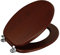 Showerdrape Oxford Mahogany Wood Toilet Seat, Toilet Seat with Adjustable Chrome Hinges, Standard Wooden Includes Fixtures and Fittings.