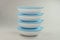 TUPPERWARE Allegra 1,5 L hellblau weiß Schüssel servieren (4) Servierschale