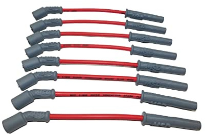 MSD 32829 Super Conductor Spark Plug Wire Set, Red