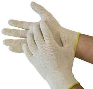 Polyco Dermatology Cotton Seamless Cotton Glove Large Pack of 10 Pairs