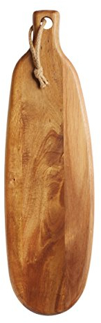 MasterClass Tagliere Rettangolare in Legno di Acacia, Marrone, 60 x 17.5 x 1.5 cm