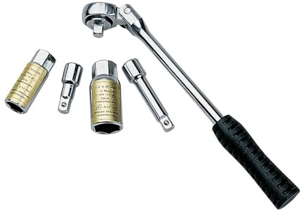 Kit cliquet + douille à bougies 16 et 21 mm