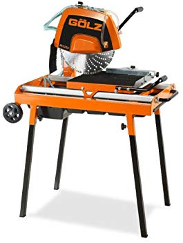Gölz MS350 Scie sur Table robuste pour la pose de Pavés et Amménagements espaces verts - Tondeuse à 350 Compact Ms – Affûteuse/Pierre Robuste – Fabriqué en Allemagne