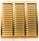 Rytons 12x12 Brass Anodised Aluminium Louvre Ventilation Grille