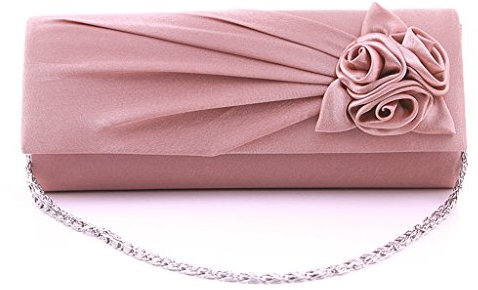 Sac à main en satin rose pour femme, Rose pâle. (Multicolore) - STK0115012000