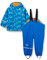CareTec Rain Suit - PU w. fleece , Impermeabile e pantaloni impermeabili Bambini e ragazzi, Blu Oceanblue (706), 9-12 mesi