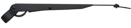 AFI 33012A Deluxe Stainless Steel Adjustable Marine Windshield Wiper Arm for All AFI Motors (10 to 14, Black)