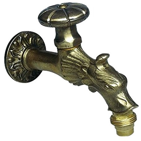 Puteus Wasserhahn Nostalgieauslaufhahn Drachenkopf, Golden