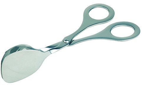 APS 75803 Gebäck Zange, hochglanzpolierter Edelstahl, 3,5 x 5 x 17,5 cm