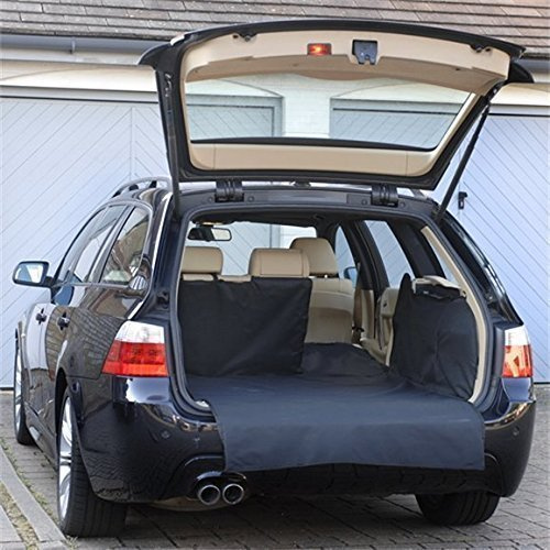 To Fit BMW 5 Series Touring/Estate (E61) Boot Liner 2004-2010 - BL076 | Tailored Car Boot Protector, Dog Boot Mat With Rear Bumper Cover, All Weather, Black
