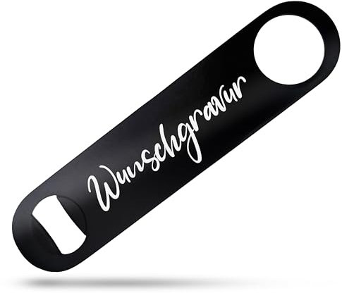 Good Things - FLÖFNi Personalisierter Flaschenöffner aus Edelstahl mit Gravur - Bierflaschenöffner Personalisiert mit Namen - Bar - Gastronomie - Flairbartending - Geschenke mit Wunschgravur