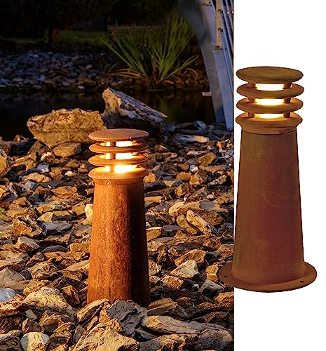 SLV 233407 Rusty 40 Eisen gerostet, LED Inside, Stahl, 8,6 W, Integriert, Rost, 19 x 19 x 40 cm
