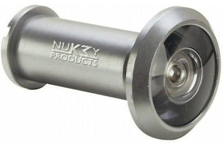 Nuk3y® Türspion, 220 Grad Weitwinkel, strapazierfähig, satiniertes Nickel