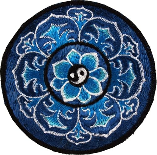Kunstvoll bestickte Patches, Aufnäher aus Baumwolle, Modell 30 | Ideal für Shirts, Pullover, Taschen, individuelle Gestaltung, einfache Befestigung mit Nadel und Faden