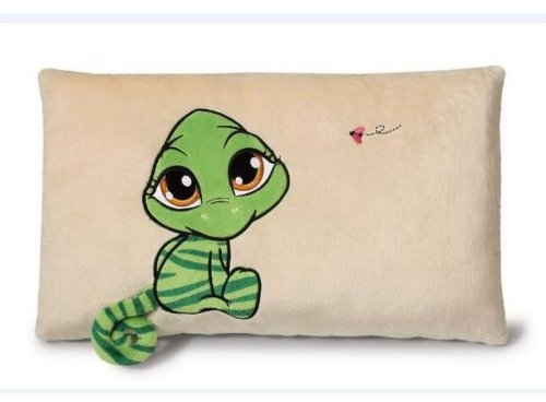 Nici 35670 - Kissen Chamäleon rechteckig, 43 x 25 cm,