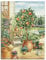 ARTLAND Wanddeko Leinwand Bilder Wandbild 60 x 80 cm Landschaften Garten Malerei Grün A6YA Orangenbaum