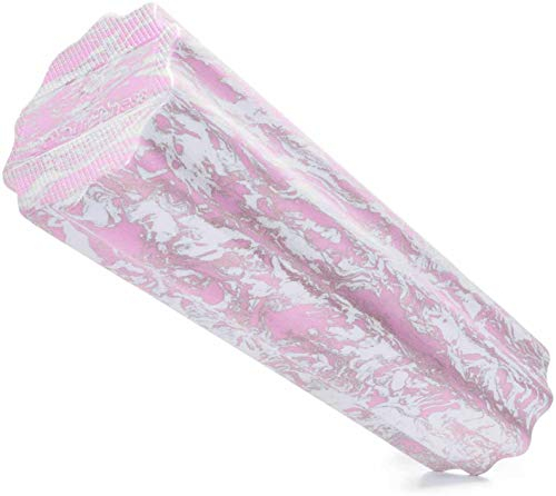 Faszienrolle »Anila« : 45x15 cm/Optimal für fasziales Training/Mittlerer Härtegrad/Ideal für schmerzende oder verklebte Faszien/Innovatives Training/Erhältich in Pink und Grün - Grau-Rose