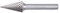Pferd 21214053 Hartmetall-Frässtifte Form M Spitzkegel 0307/3 Z5