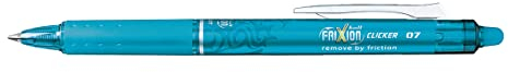 Pilot Pen 2270010 - Tintenroller Frixion Ball Clicker, Strichstärke 0,7 mm, hellblau, 1 Stück