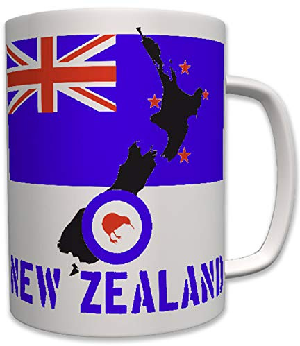 New Zealand Neuseeland Kiwi Vogel Flagge Flag Wappen Abzeichen - Tasse #6410